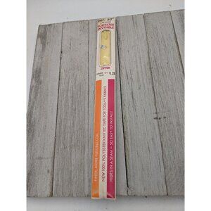 Vintage J&P Coats Polyester Invisible Zipper 20"-22" Yellow 157-A